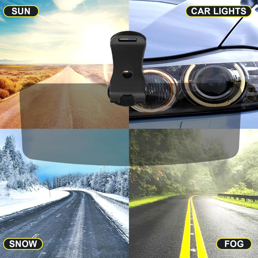Sun Visor For SUV, Sun Visor Extender For Car Easy To Tall, UV400 Anti-Glare Protects From Glare, UV Rays, Snow Blindness For Safe Driving, Universal