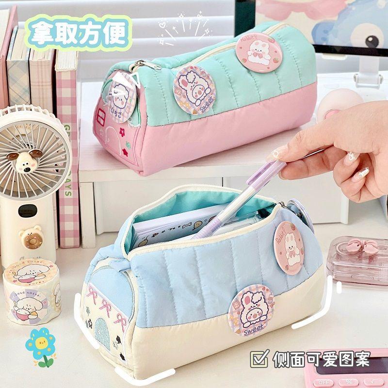 Pencil bag small house design cute small fresh stationery box large capacity student niche storage bag