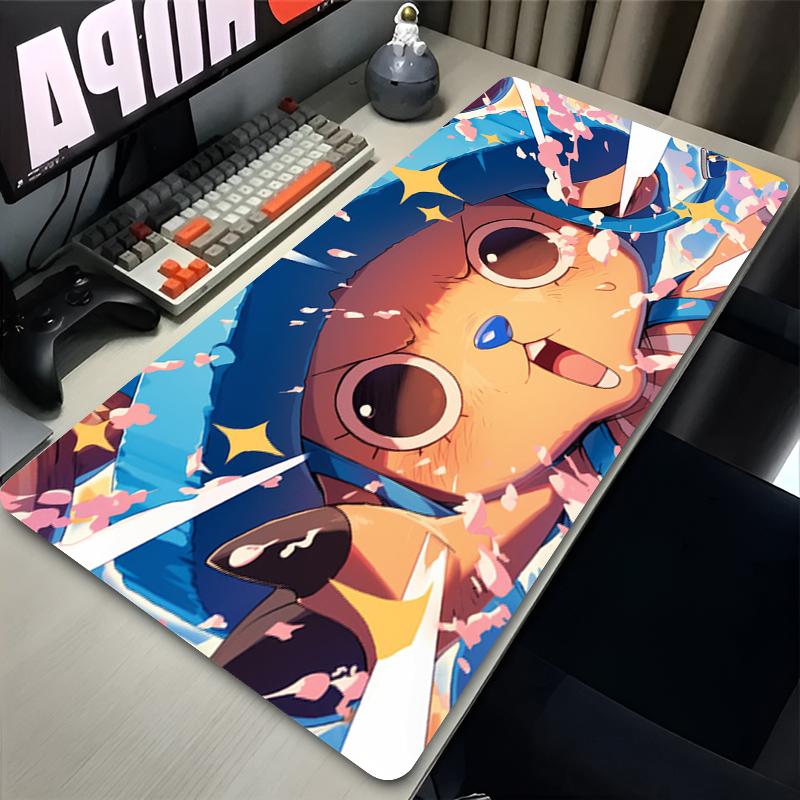Large Mouse Pad Anime Cute Mousepads Kawaii Table Accessories Desk Mats Oone Ppiece Tony Tony Chopper Pc Laptop Mouse Mats