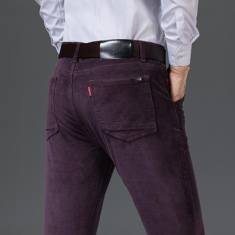 Collezione Autunno/Inverno 6 Colori Velluto a Coste Alta Qualità Uomo d'Affari Casual Pantaloni in Velluto a Coste Uomo Moda Pantaloni Casual