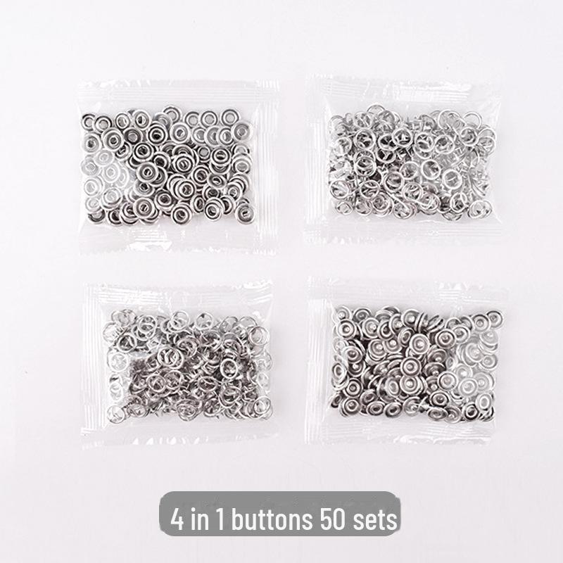 

Набор инструментов для установки пятилапчатых пряжек для застегивания детских одеял кнопками и маленькими пуговицами без гвоздей и швов.