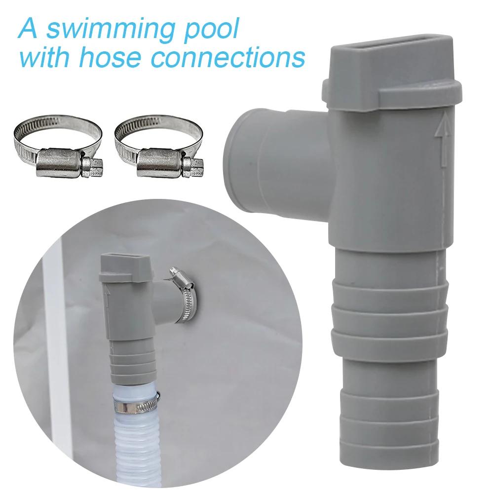 PVC Pool Filter Pump Adapter 32mm Ground Pool Adapter Leak Proof Replacement for Outdoor Equipment Parts