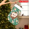 Christmas Decoration Fireplace Hanging Stocking , Cute Cartoon Pattern (2)-Halloween Devil Decorations Christmas Stockin