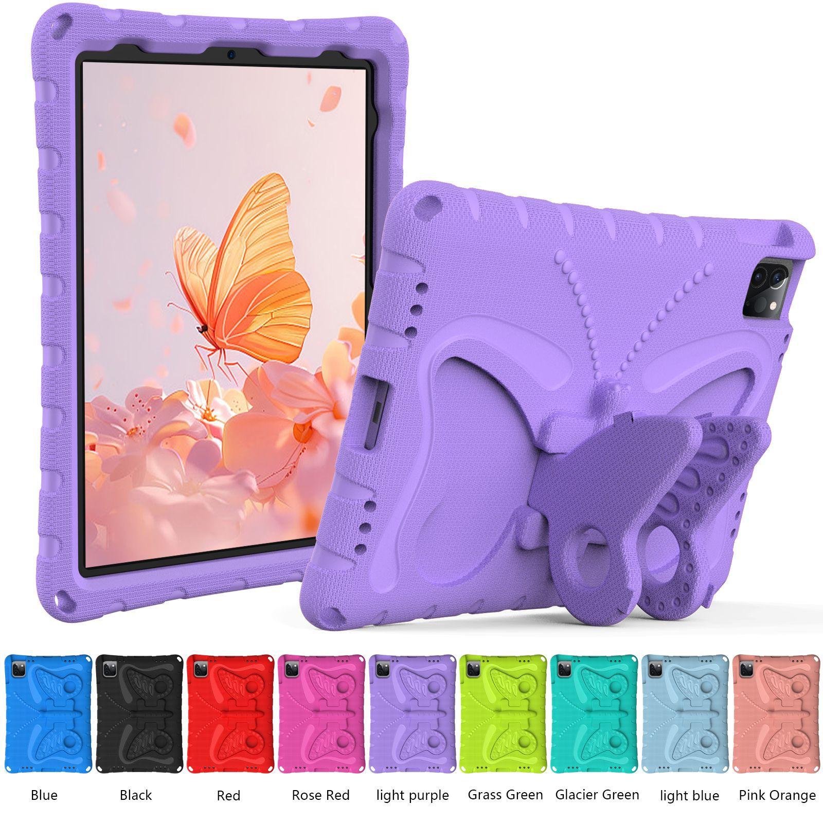 EVA Kinder Case voor iPad 10.2 7e 8e 9e 10e 11e A16 Schokbestendige Cover iPad Stand Cases iPad Air 3 Pro 10.5 Funda ipad Air11 2024 2025 paars