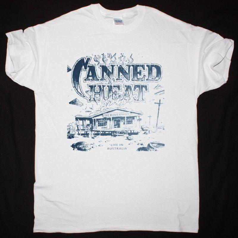 Canned Heat Boogie Assault White T-Shirt Blues Rock Tee S разноцветный