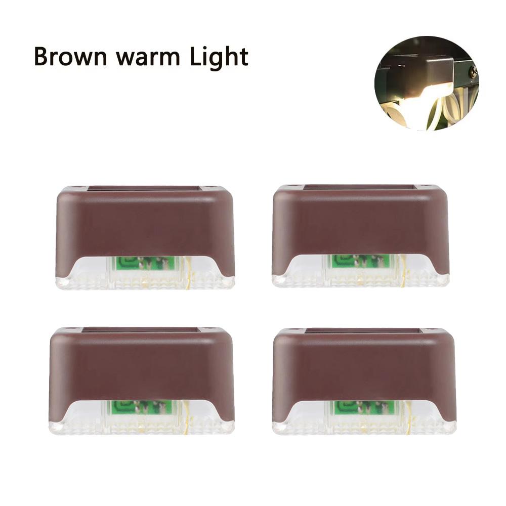 4/8Pack LED Solar Wall Lamp  Outdoor Waterproof Wall light Path Stair Garden Lights Balcony Light Decoration for Patio Stair Fence Light