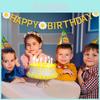 New Style Daisy Children's Birthday Happy Flag Banner For Baby's Party Decoration