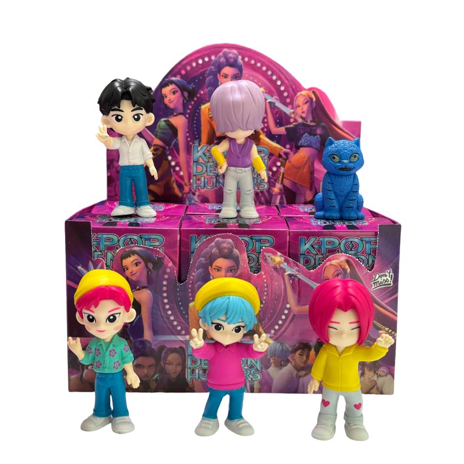 1-12pcs KPop Devil Hunter Doll Vinyl Toy Rumi Mira Zoi Character Vinyl Mask Blind Box Ornament Toy Birthday Gift