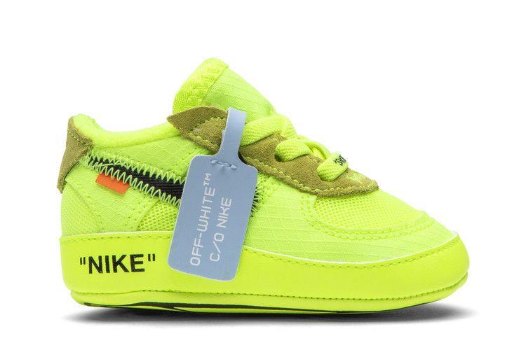 Kids' Sneakers Nike Air Force 1 Low Off-White Volt (I) Volt/Hyper Jade-Cone-Black