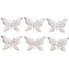 50Pcs Vintage Butterfly Filigree Wraps Connectors Metal Craft Diy Jewelry Making