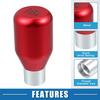 A ABSOPRO Car Auto Gear Shift Knob Stick Shifter Handle 6 Speed Universal Car Shift Knob Red