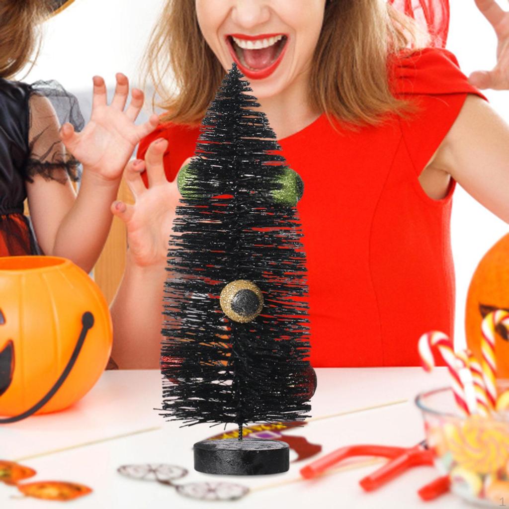 Brush Tree Halloween Table Ornament Tabletop Decor DIY Craft for Ideal Gift