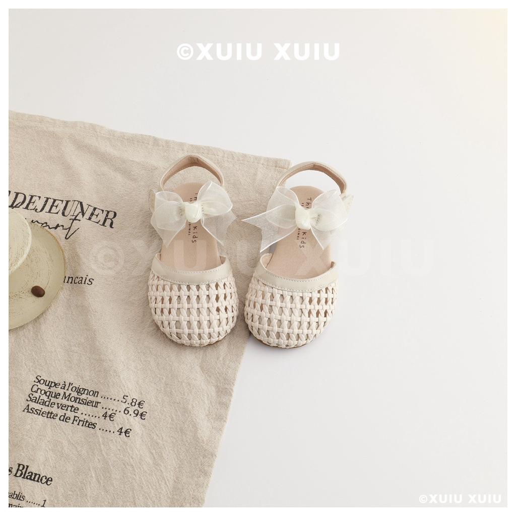 XSHX "Hollow Weaving" Retro Mädchen Sandalen Sommer Süße Prinzessin Schuhe [Schuhe aus Wenzhou]