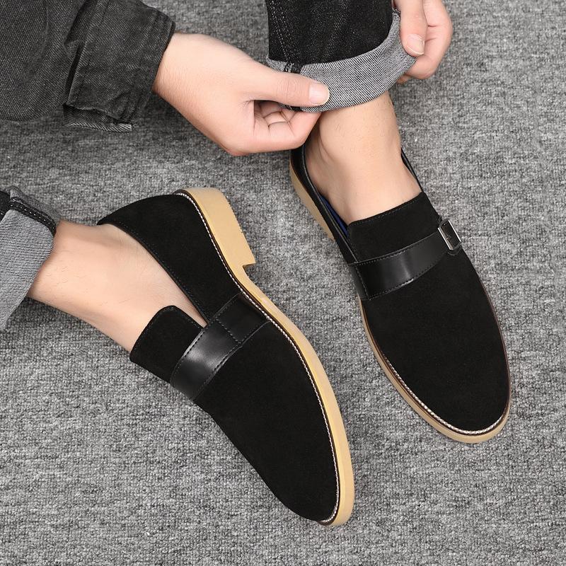 2025 Anti-velvet Cowhide Shoes Men's Business Leather Shoes British Trendy Leather Men's Shoes Fashion Casual Shoes 2025 Direct Sales