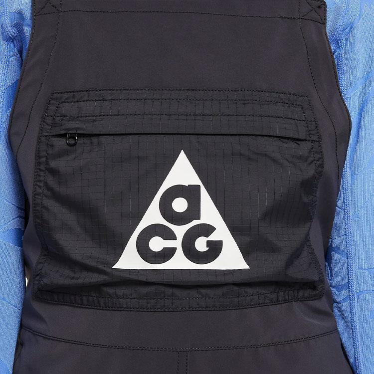 Nike ACG Storm-FIT Big Kids Puddle Pants Printed Letter Casual Straight Loose Overalls Kids Overalls Black FD3152-010