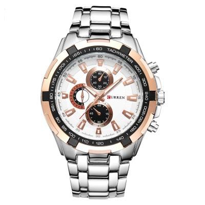 Top Luxury Fashion CURREN 8023 Brand Men's Watch Quartz Stainless Steel Band Clock Classic Business Wristwatch for Men Relojes