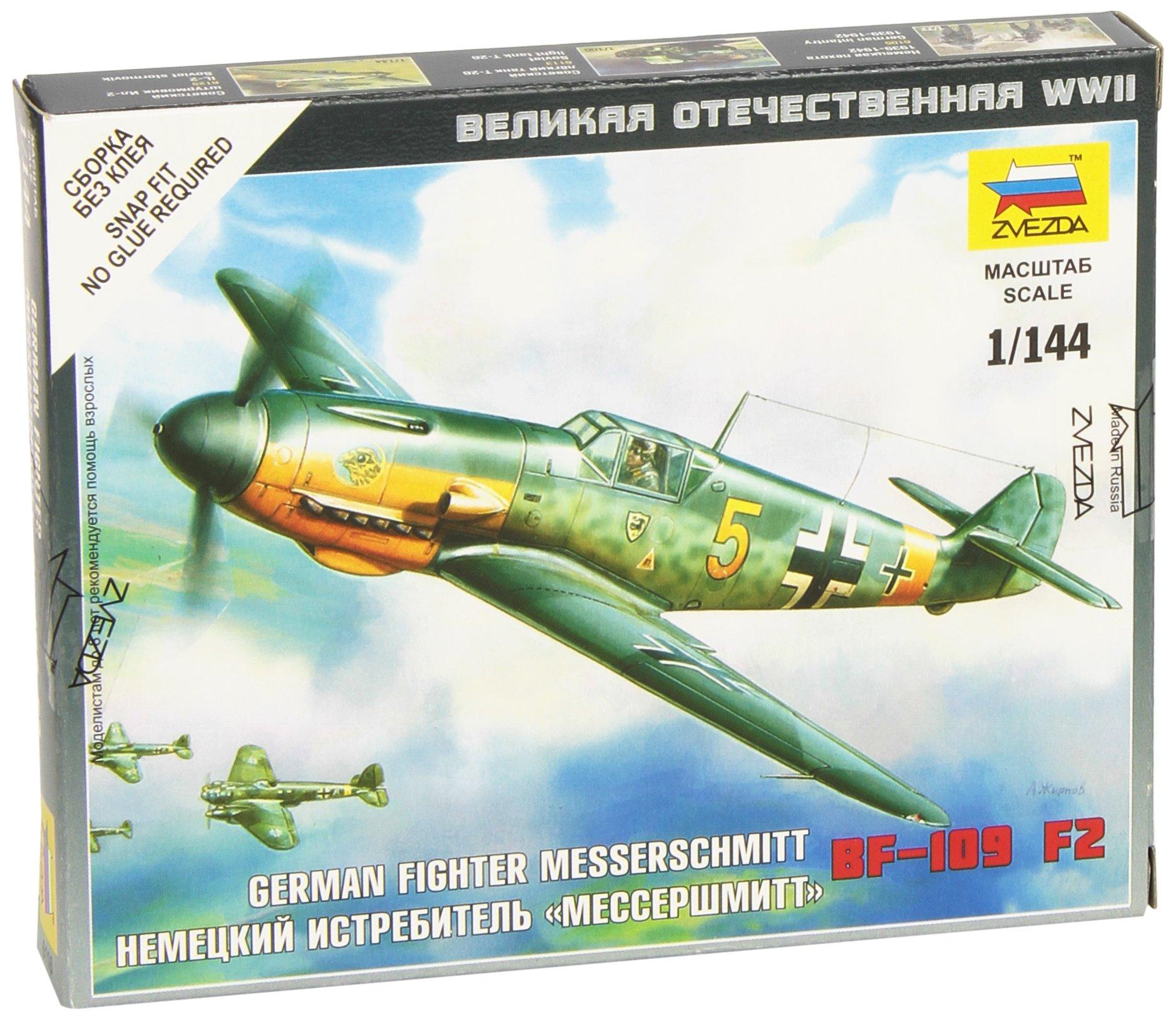 

Звезда Messerschmitt Bf109 Пластиковая модель ZV6116 1/144 F-2