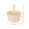 Bathroom Natural Sauna Barrel Bucket with Inner Liner Supplies Accessories for Sauna Room