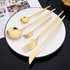 20Pcs/Set Silver Cutlery Set Stainless Steel Tableware Knife Cake Fork Spoon Dinnerware Set Kitchen Flatware Silverware