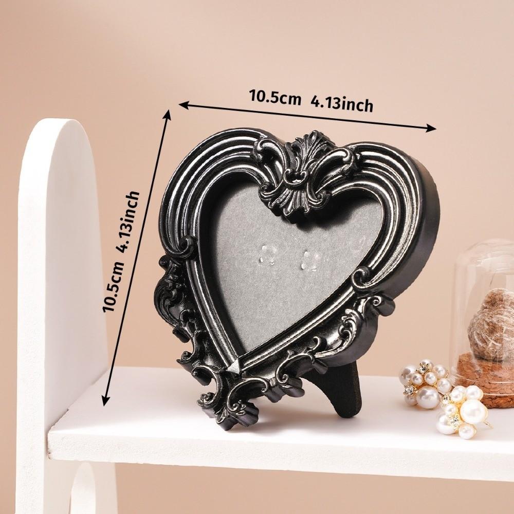 Mini Embossed Photo Frames Photographic Props Wall Space DIY Memory Display Frames Resin Baroque Ornate Decorative Frames