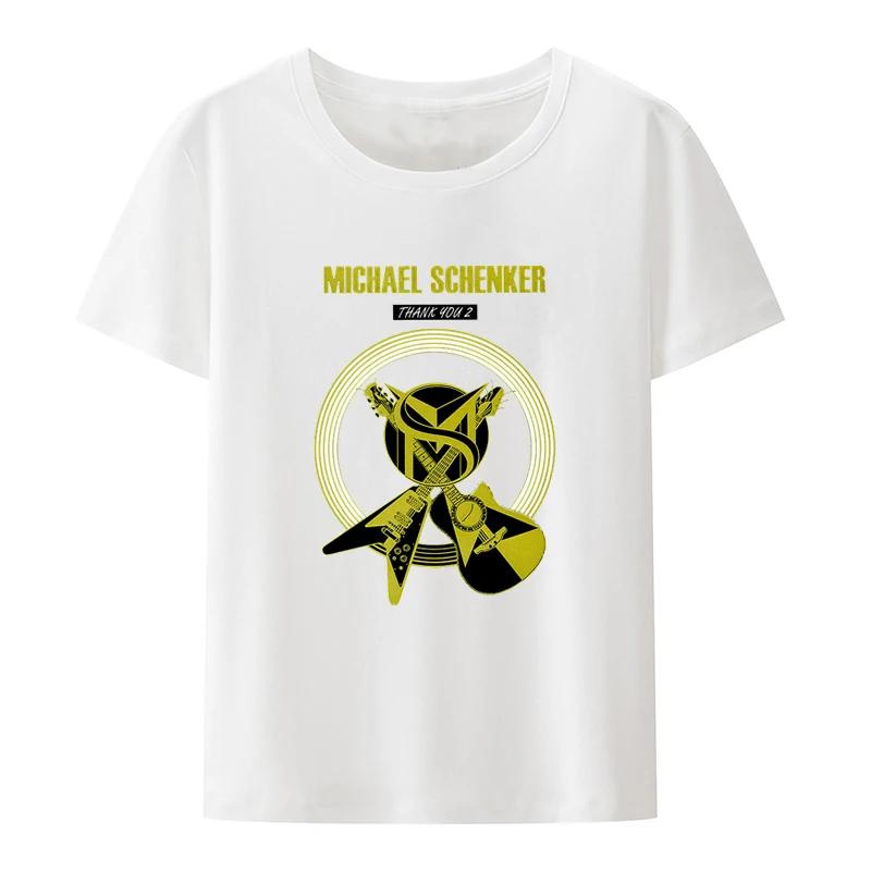 Michael Schenker Group T Shirt Rock Heavy Hard Metal Armed and Ready Rock Bottom Ufo Tee UnisexShort-sleev Casual Camisetas