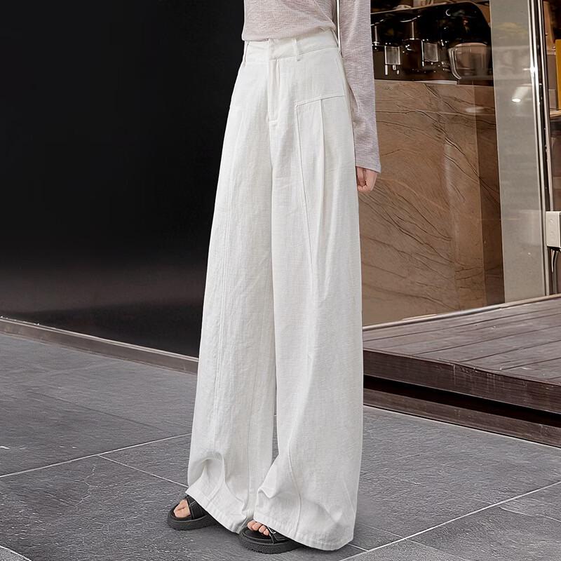 Women's High-Waisted Wide-Leg Casual Pants