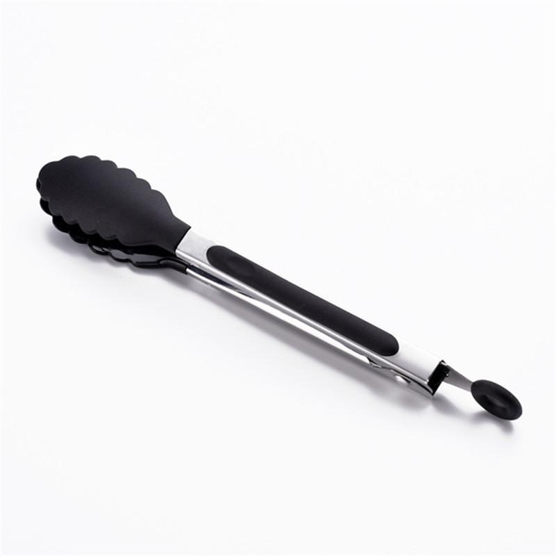 Food Grade Silicone Food Tong Kitchen Tongs Utensil Cooking Tong Clip Clamp Accessories Salad Serving BBQ Tools