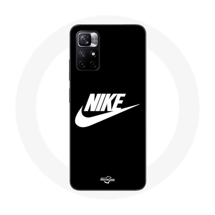 Coque - MANIACASE - Redmi Note 11 5G - Souple - Nike logo - Blanc et Noir blanc