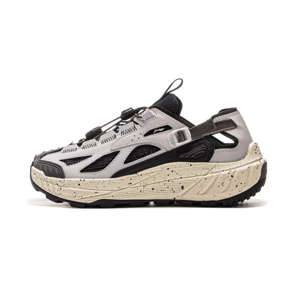 Li-Ning Yijie Lite 2.0 Comfortable Versatile Breathable Non-Slip Creek Shoes Women Shoes Gray Black AHLV012-3