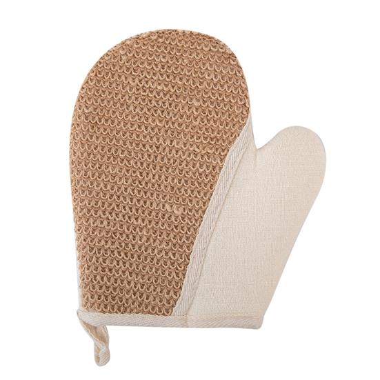 1Pc Bath Glove Burlap Fiber Glowing Skin Exfoliating Massage Scrubbing Shower Glove Sustainable Bath Accessories