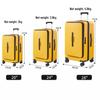 20" Multifunctional PC Suitcase with Front Opening, Universal Wheels, Anti-Theft Lock, and Anti-Fall Design for Leisure Travel.
