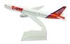 TANG DYNASTY 16cm TAM Airlines Boeing B777 Alloy Airplane Model Toy 1/400