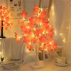 LED Maple Leaf Tree Night Light USB Battery-operated Garland Thanksgiving Tree Lamp Simulation Landscape Lamp Holiday Decor