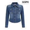 Waist Line Denim Washing Shirt Gq8sh054f