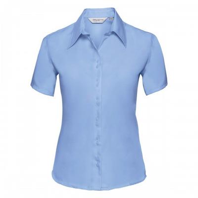 Russell Collection Womens/Ladies Ultimate Slim Short-Sleeved Shirt