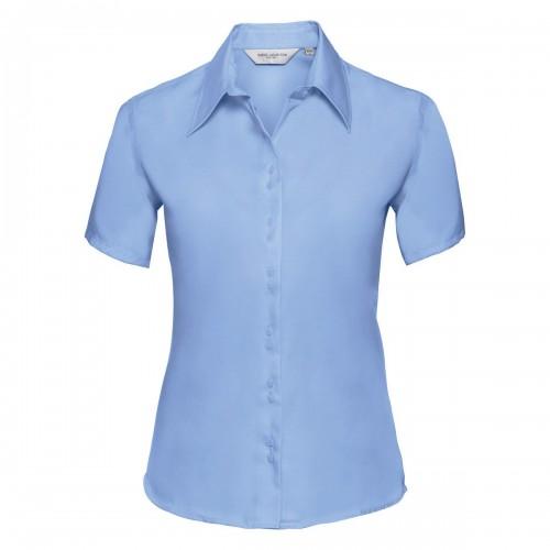 Russell Collection Womens/Ladies Ultimate Slim Short-Sleeved Shirt