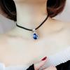Personalized Imitation Crystal Necklace Female Tide Choker Collarbone Chain Neck Jewelry Short Internet Celebrity Neck Strap Hanging Neck