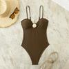 Fashion Strap Slim Fit Backless One Piece Bikini Swimsuit For Summer Beach