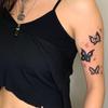 Diablo Abi Wind Butterfly Combination Tattoo Sticker Kusa Personality Waterproof Lasting Arm Large Pattern Sticker