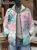 Women's Padded Cotton Jacket Floral Digital Print Women's Cotton Jacket