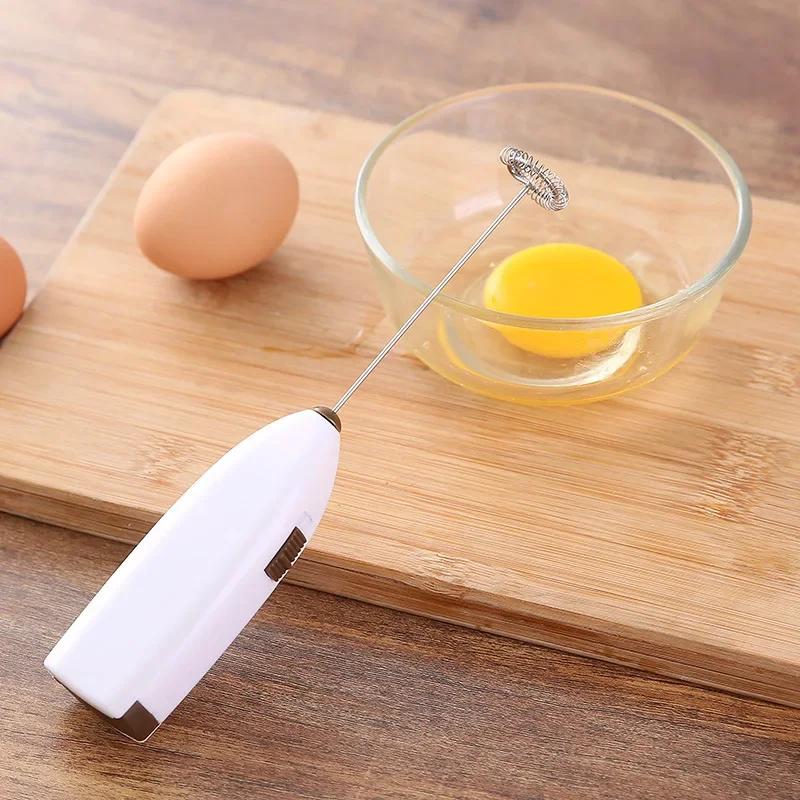 Egg Beater Electric Milk Frother Handheld Mini Foamer Coffee Maker Portable Blender for Chocolate Cappuccino Whisk Tools