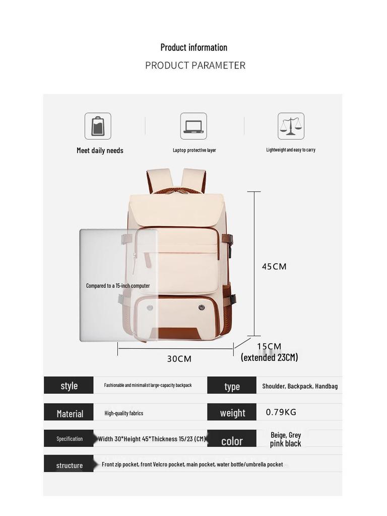 Top-Selling Multifunctional Travel & Business Backpack - Large Capacity School & Laptop Bag