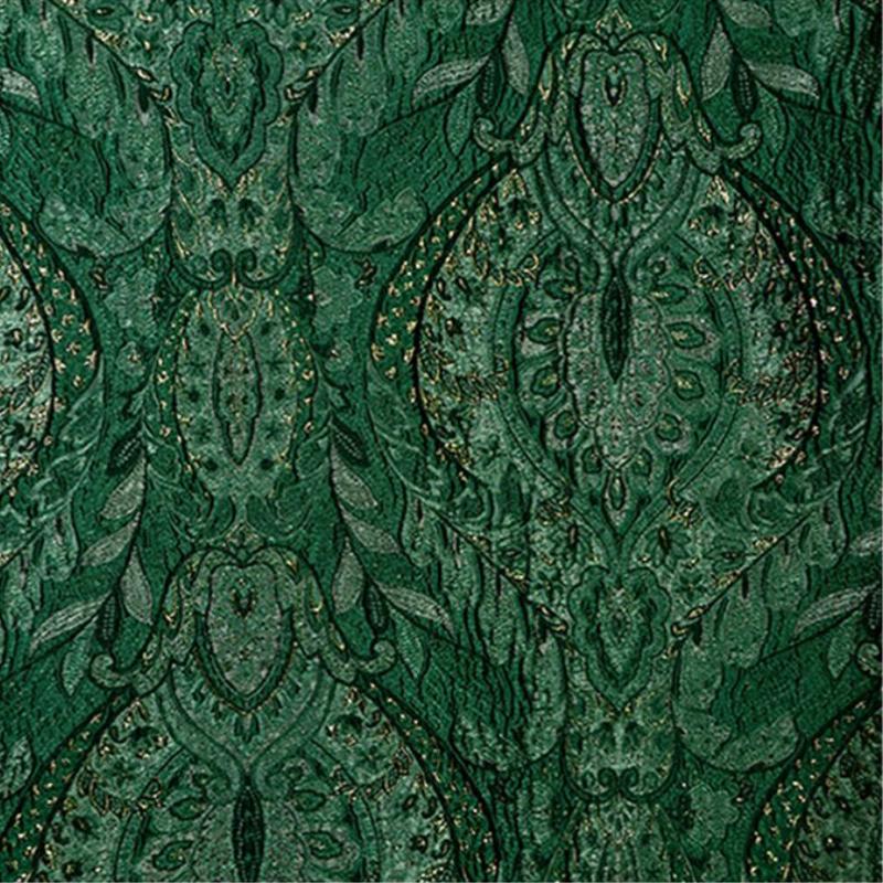 100*150 см Европейский Стиль Дизайнерская Ткань Этнический Дворцовый Стиль Яркий Шелк 3D Текстура Рельефная Жаккардовая Ткань DIY Куртка Юбка 100x140cm