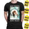 Personalised Your Photo Text Printed Logo Stag Hen Party Mens TShirtDNE 1T9A5