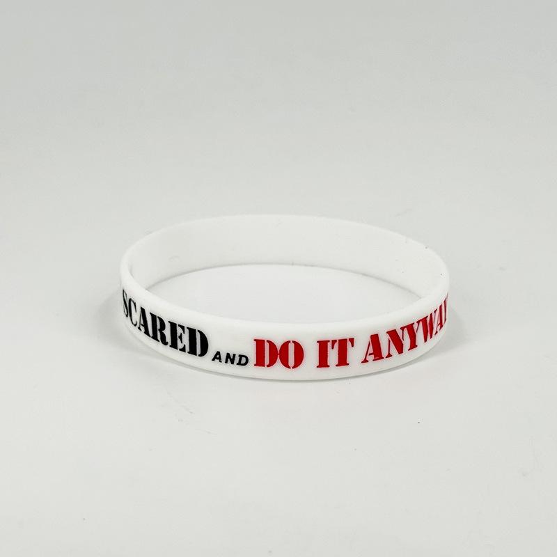 1 Pack Motivational Wristbands for Men, Women & Teens, Silicone Bracelets with Inspirational Quotes,Men's Unisex Adult Design