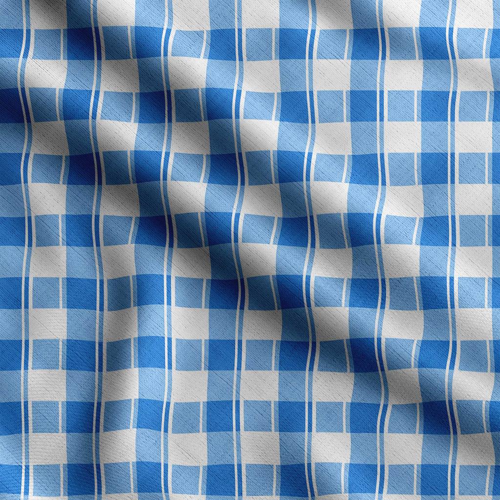 Soimoi Check Print,  Cotton Cambric, Quilting Fabric Sold by The Yard 42 Inch Wide, Medium Weight Cotton Fabric, Sewing  Supplies,Baby