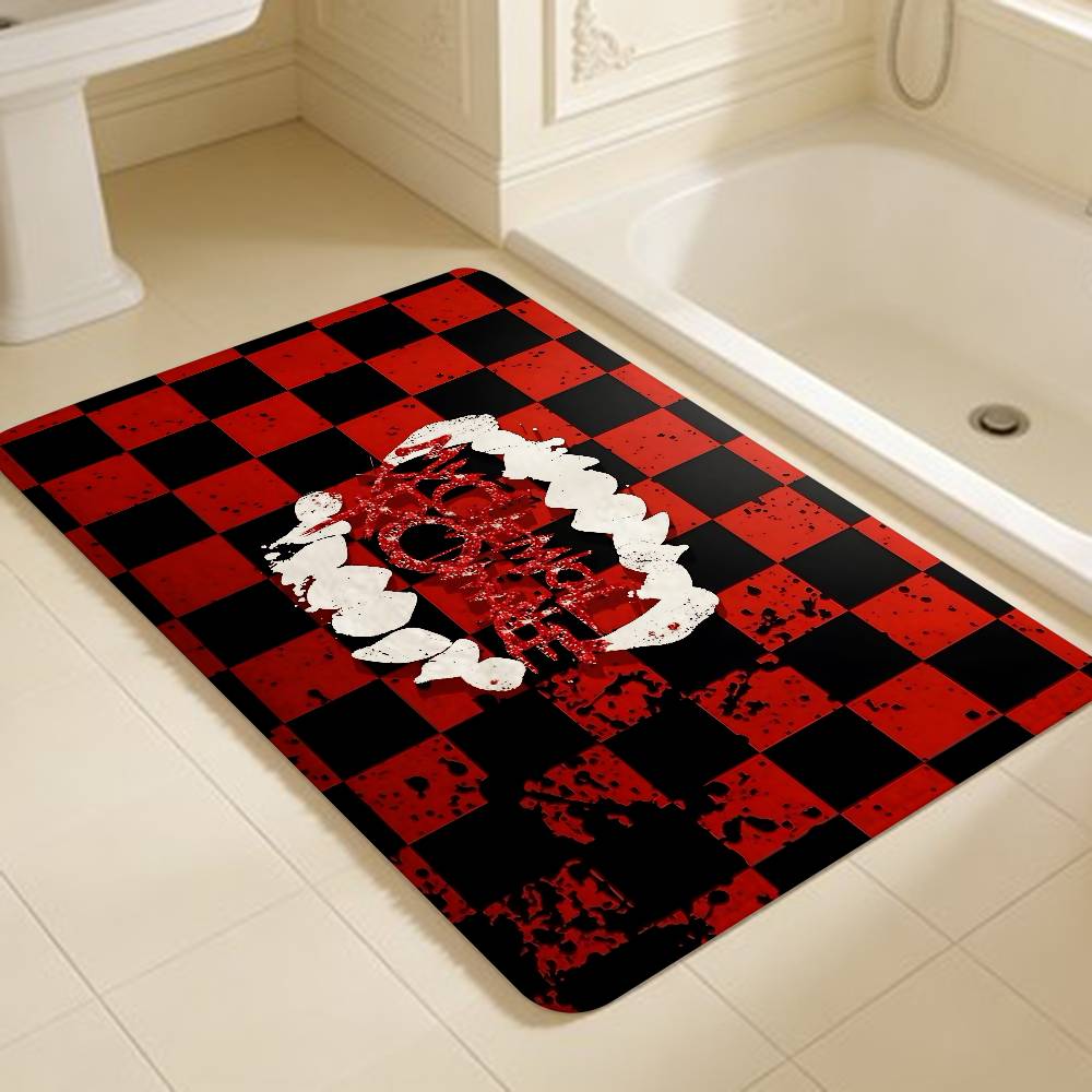 Emo Band My Chemical Romance Rock Band Floor Mat Rectangle Anti-slip Home Soft Badmat Front Door Indoor Outdoor Mat Welcome