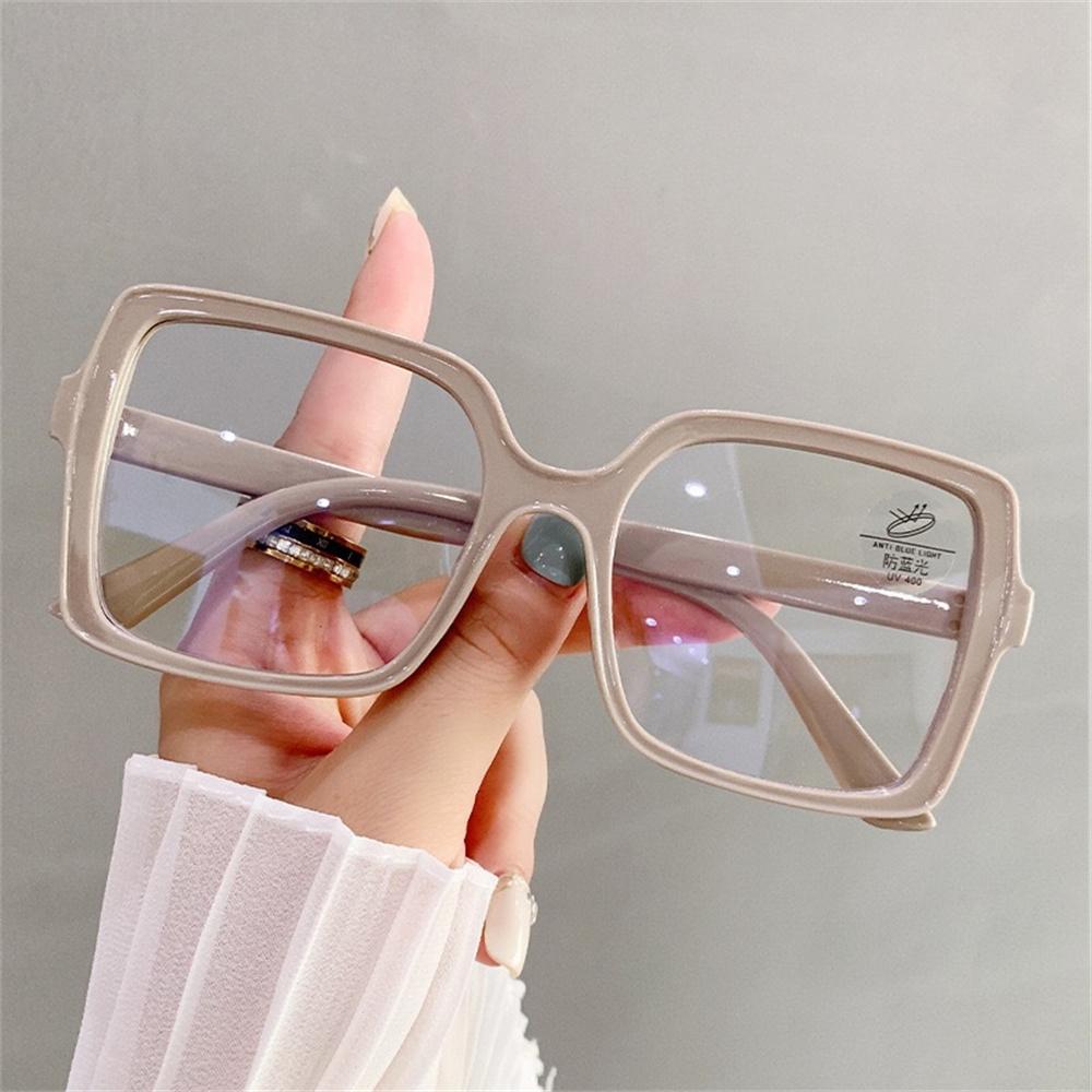 Fashion Oversized Square Glasses Men Women Anti Blue Light Glasses Large Frame Myopia Glasses Computer Glasses Optical Spectacle