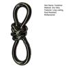 Knot Carabiner Keychain with Safety Mechanism Rustproof High Durability Twist Knot Clasp Bag Charm Keychain Accessories