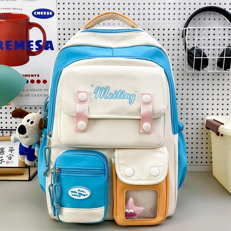 Schoolbag1011 New Japanese Light and Casual Simple Junior High School Student High School Student Backpack Fashionable Foreign Style Female Student 